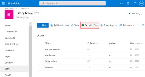 In the Maximum Rows menu, select the. . Export sharepoint site permissions to excel powershell